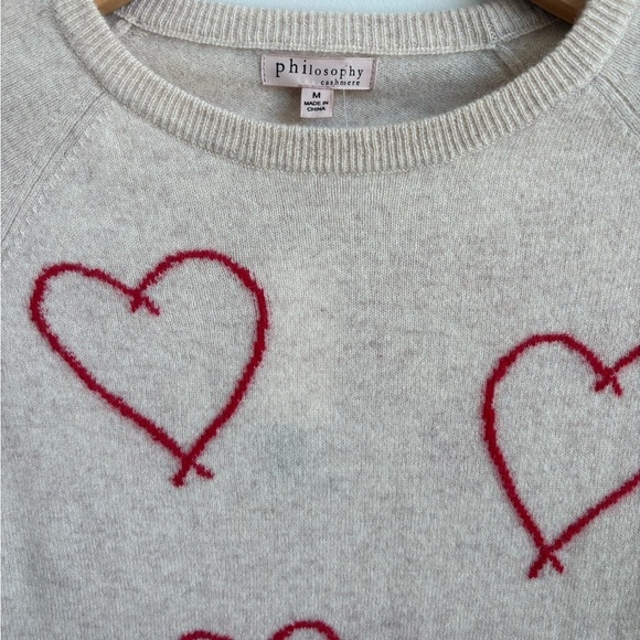 NWT Philosophy 100% Cashmere Sweater Medium - Picture 4 of 7